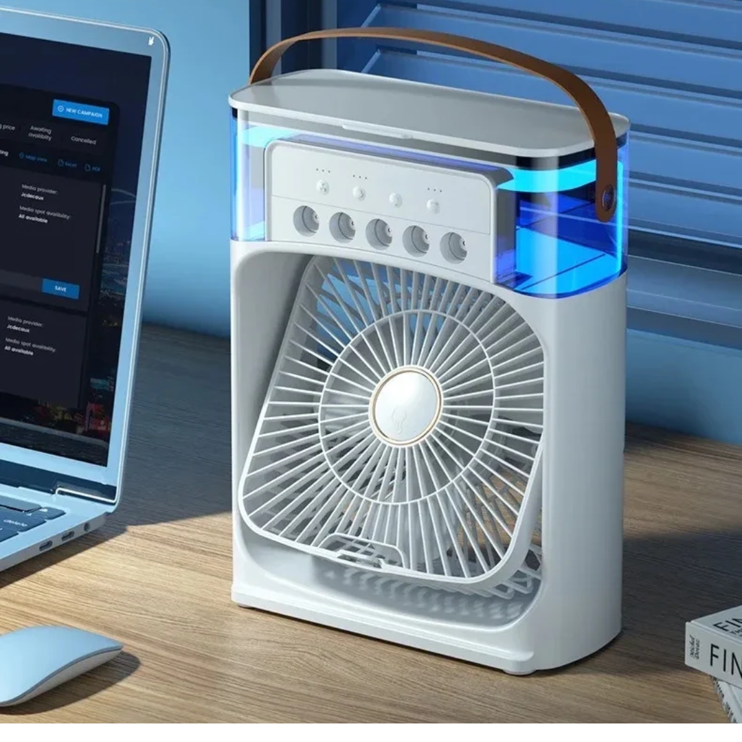 Air Cooler Fan™ Enfriador de Aire con Humidificador y Luz LED